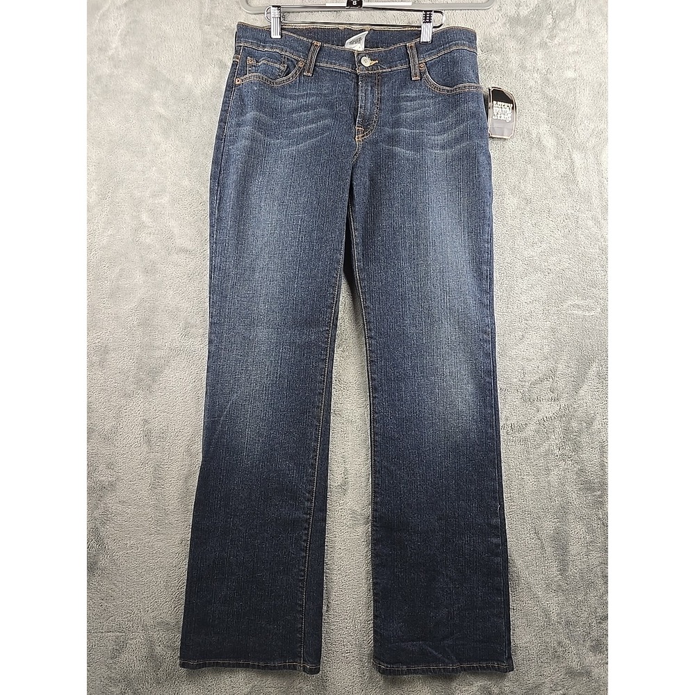 Lucky Brand Dungarees Jeans Womens Sz 30 Blue Mid Rise Flare Regular Length NWT